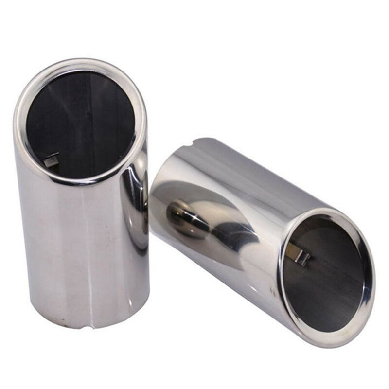 2 sztuk/zestaw chromowanie tłumik wydechowy ze stali nierdzewnej końcówki rur dla-A1 A3 A4 TT