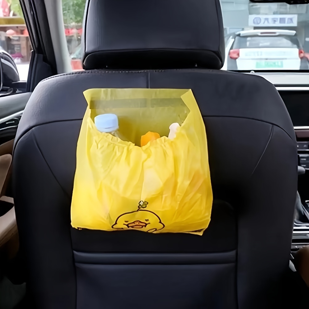 15 stks/pak Zelfklevende Auto Vuilniszak Wegwerp Auto-interieur Opknoping Multifunctionele Schone Zak Kleine Plastic Zak Auto Vuilnisbak
