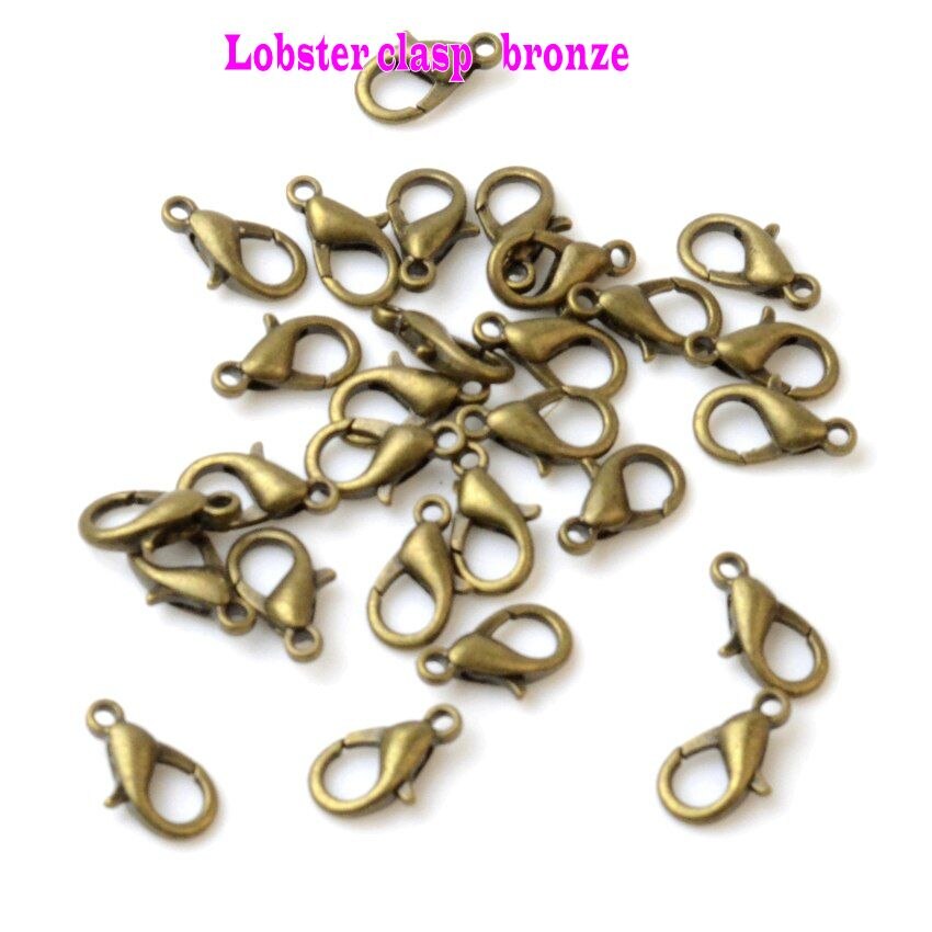 Jewelry Findings Diy 12*6mm 14*7mm Gold/Silver/Bronze/Silver Tone Lobster Clasp For Jewelry Making