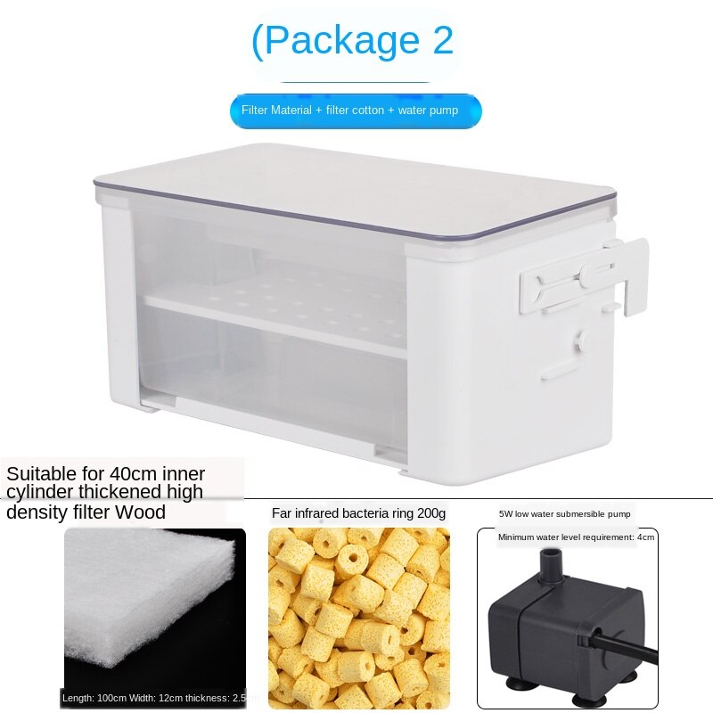 Top filter suction sewage and excrement pumping circulating pump small fish tank hanging wall water purifier water curtain pump: package2 Free Hoses