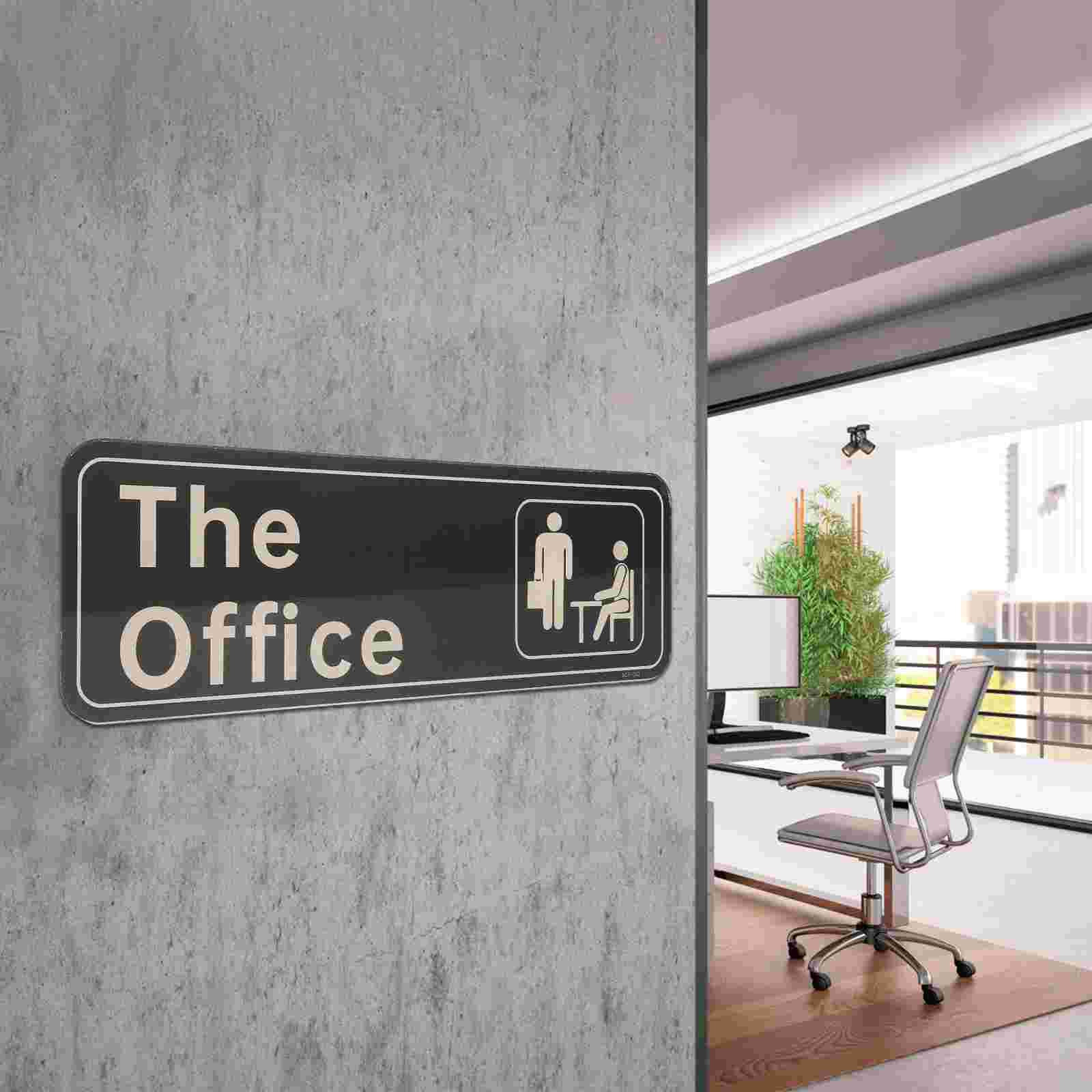 Kantoorkamer deurplaat Zelfklevend kantoordeurbord Acryl kantoorkamerbord Ponsvrij deurbord multifunctioneel deurindicator decor