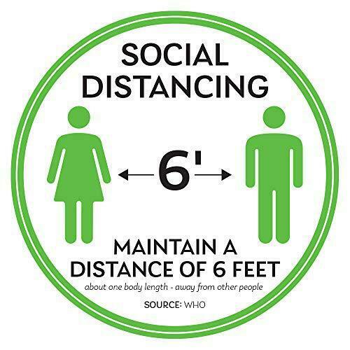Social Keep Distance Non Slip Sticker Floor Stickers Safe Sign Removable Vinyl Decals