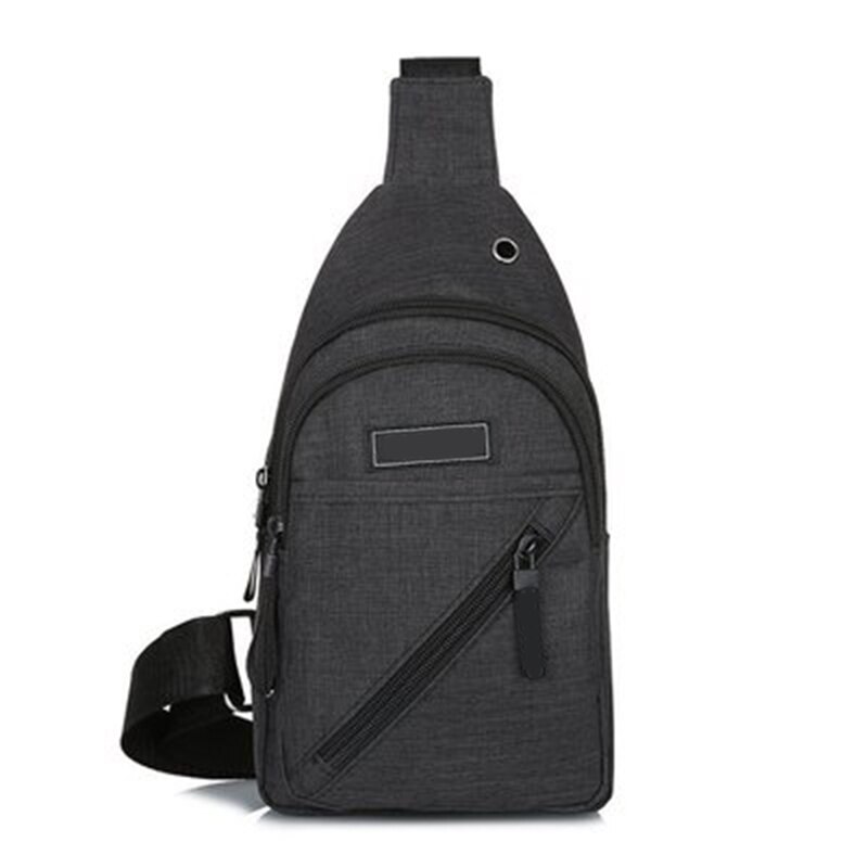 Männer Brust Messenger Sling Tasche Casual Anti-Diebstahl Crossbody Schulter Taschen Bolsas C55: Black