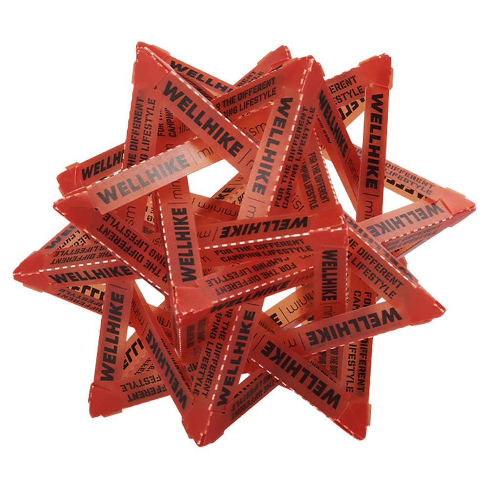 DIY Outdoor Ster Camping Licht Schaduw Waterdichte Sfeer Lamp Cover Slijtvaste Decoratieve Lantaarn Lampenkap (Geen lampen)