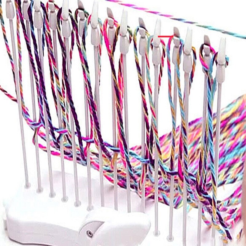Scarf Knitting Machine Manual Scarves Weaving Loom Needles DIY Craft Wool Yarn P31B