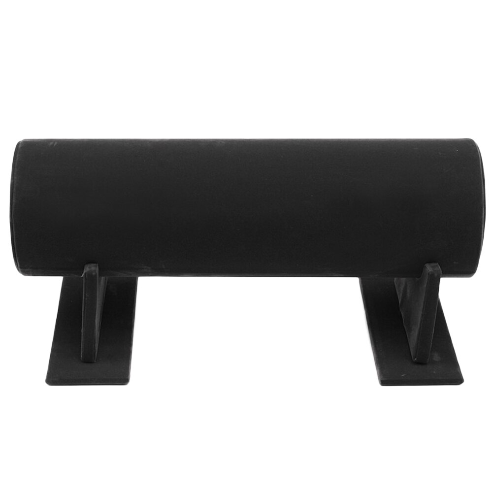 BLUELANS Jewelry Display Stand - Velvet Headband Holder - 30cm Cylinder Organizer - Black, Grey, Rose Red: Black