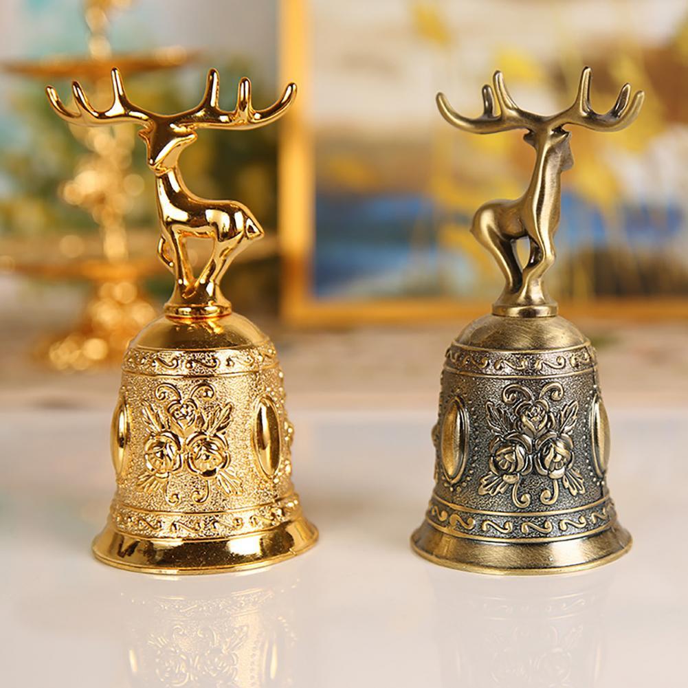 Hand Call Bell Gold Silver Bells Pleasant Sound Zinc Alloy Fine Texture Desk Service Bell Innovative Hand Call Bells