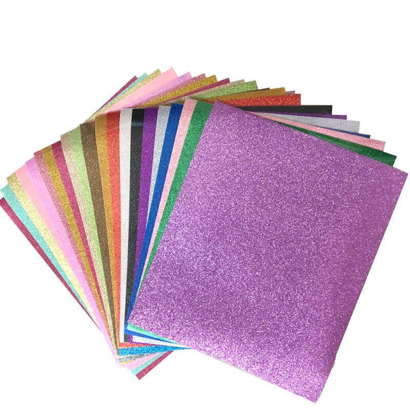 funkeln Wärme Transfer Vinyl für T-Hemden Wärme Drücken Schneiden Plotter HTV Eisen auf DIY Vinyl Transfer Papier 8 Blatt Kostenloser