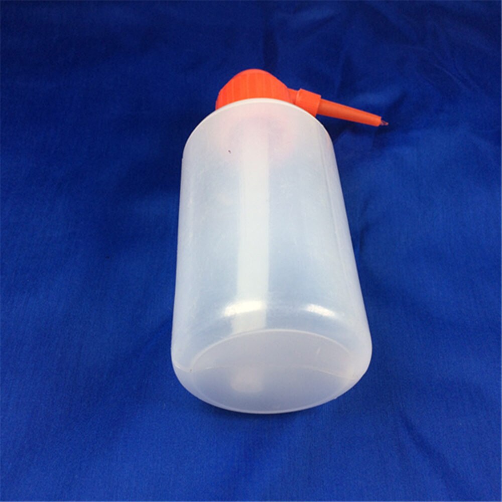Bouteilles de lavage en plastique 250ml, 5 pièces, avec tête rouge d'étalonnage