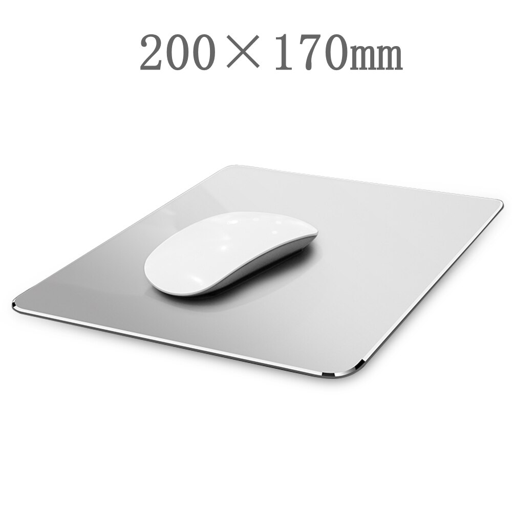 Maus Pad für macbook Mac Metall maus Pad für Apfel xiaomi huawei Mauspad Laptop Große maus Pad Computer Schreibtisch Spielen maus Pad: Mini Silber-