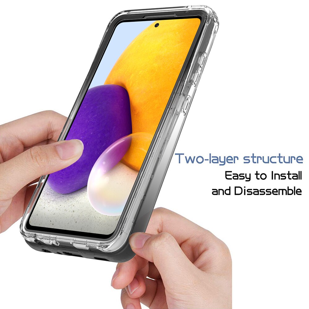 Funda transparente de cuerpo completo para Samsung Galaxy A52, 5G, a prueba de golpes, TPU, Flexible, 360