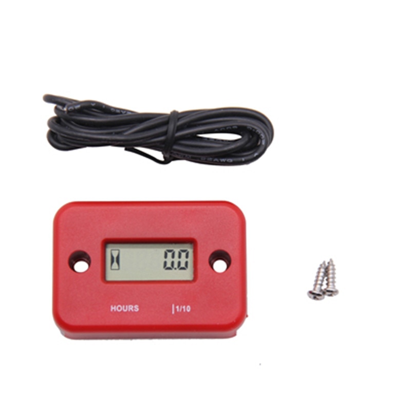 Protable Motorrad Digital Meter Jet Ski Timer Akkumulator Motorrad Computer Stunde Meter Mit batterie Timer Mit Induktive