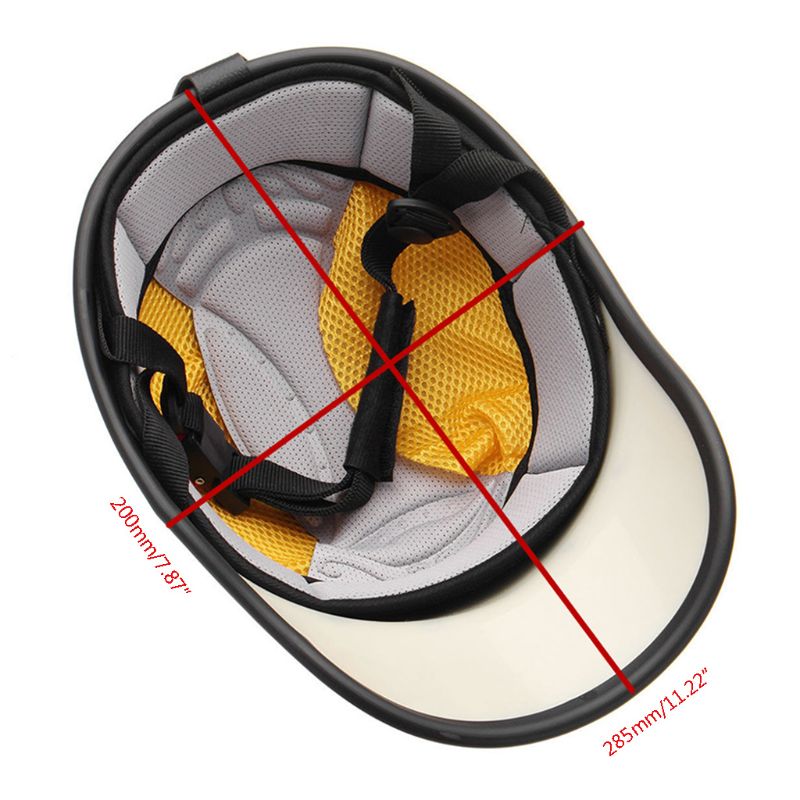 Motorfiets Half Helm Baseball Cap Half Helm Anti-Uv Veiligheid Harde Hoed