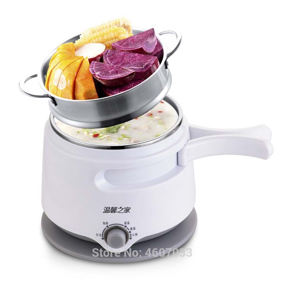 220V Mini Multifunction Electric Cooking Machine Pot Multi Electric porridge soup noodle Cooker with steam EU/UK/AU/US