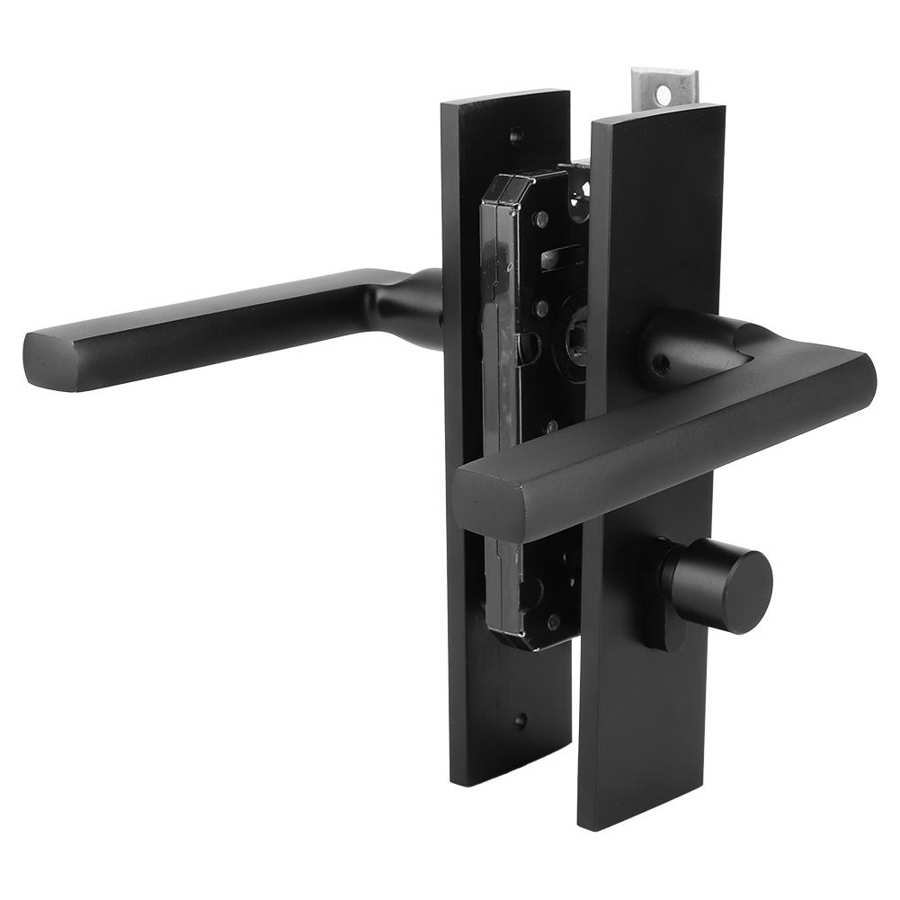 Aluminum Door Handle Lock European Style Bedroom Interior Door Lock set with Keys Screw Home Security Accessories Lock Security