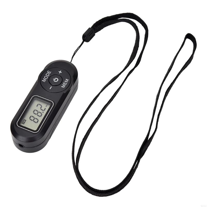 M2EC Digital Pocket FM Radio FM:64-108MHz Portable FM Radio Receiver with LCD Display Neck Lanyard 3.5mm Headphone