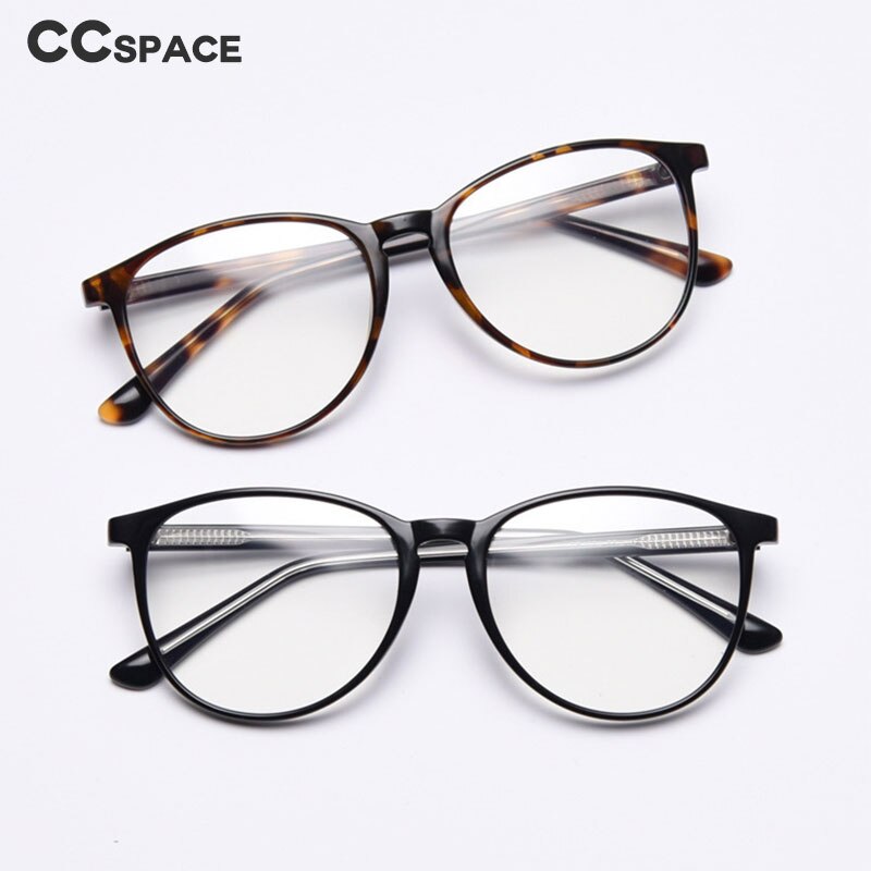 49428 TR90 Anti Blue Round Glasses Frames Men Women Big Frame Optical Computer Glasses