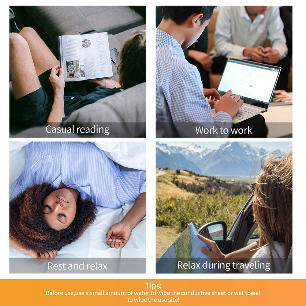 6 Heads Electric Neck and Back Pulse with Heat Pain Relief Relaxation Cervical Massager