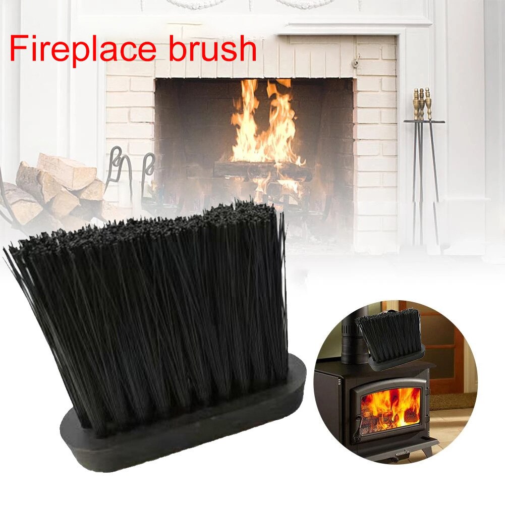 2Pcs Fireplace Brush Oblong Replacement Spare Hearth Brush Head Refill For Companion Sets Winter Indoor And Outdoor Stove Brush