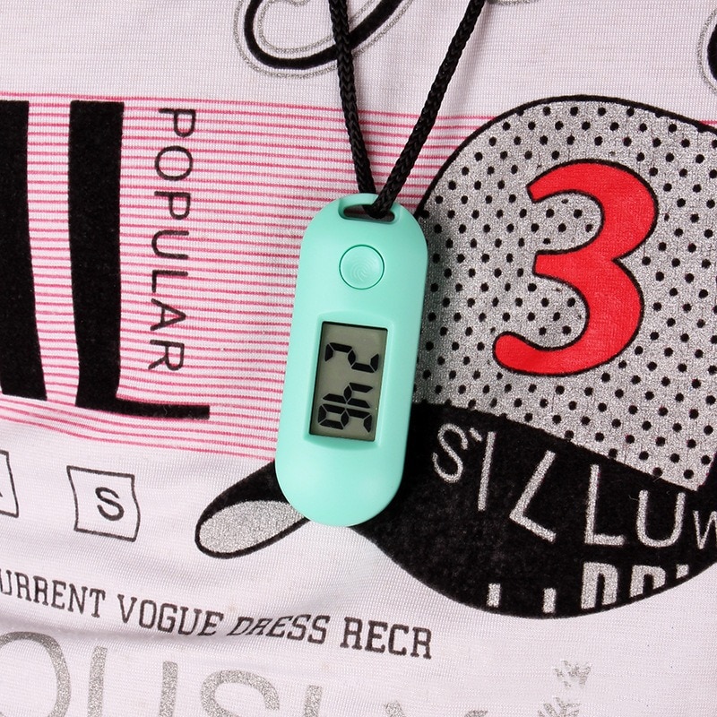 Mini horloge numérique de poche, silencieuse, lumineuse, Portable, affichage LCD, rétro-éclairé vert, pour étudiant, bibliothèque d'étude