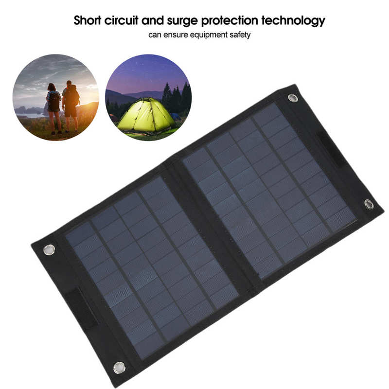 20W Flexible panneau solaire IP65 étanche double sortie USB pour les ventilateurs de bateau de moto