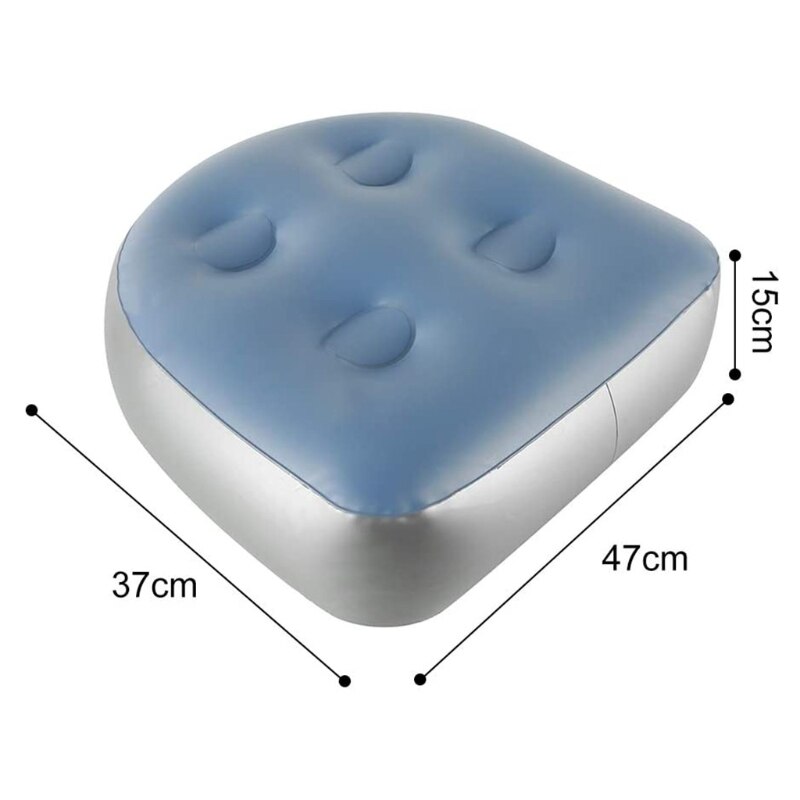 Q1QD Spa En Tub Booster Seat Pad Met Zuignap Opblaasbare Booster Seat Pad