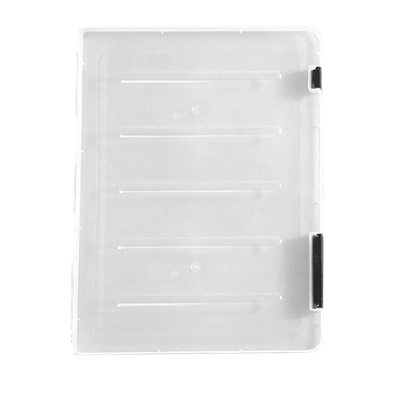 1Pc Transparent Document Storage Box Thicken A4 Sorting File Box Portable Folder Plastic File Storage Box Office School Supplies