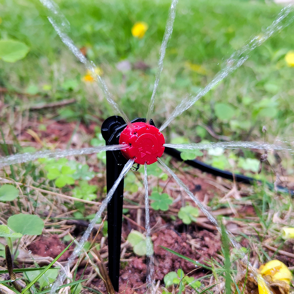 Kit de riego por goteo para jardín, boquillas de sistema de riego automático para tierras de cultivo, bonsái, plantas, flores, verduras, invernadero, 1/4 pulgadas, 10-30M