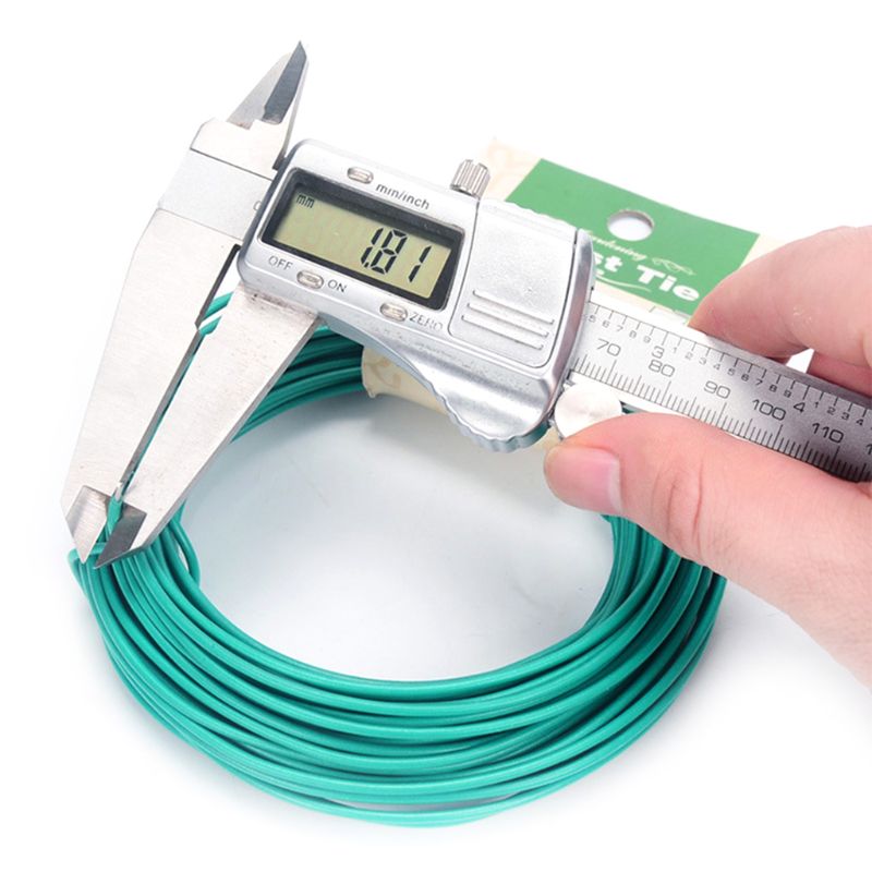 15m Plant Twist Tie Garden Wire Green Coated String DIY For Garden Training Support Strap Bonsai Outlet Cable
