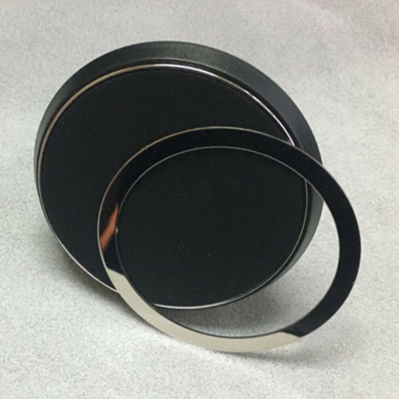 Anillos de Metal redondos universales para cargador inalámbrico Qi, soporte de montaje magnético para coche, para teléfonos inteligentes iPhone, 4 Uds.