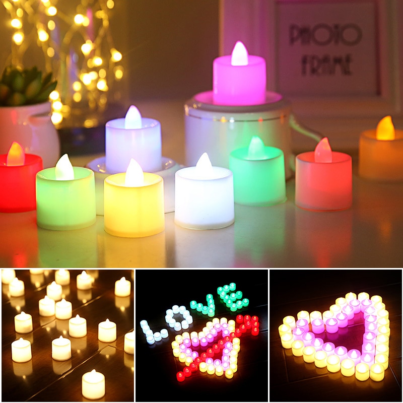 LED Electronic Color Change Flicker Candle Light