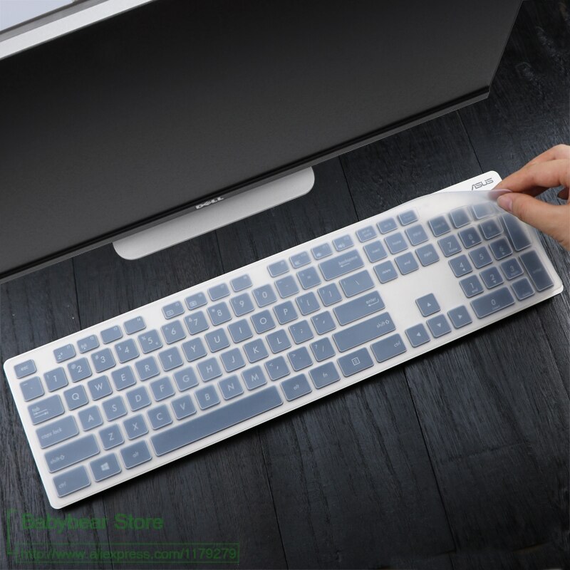 For Asus Vivo AiO V221 V272 V222 V221IC V227UN V272UA V222GB V222UA V222GA V222UB Desktop PC silicone Keyboard Cover Protector: clear