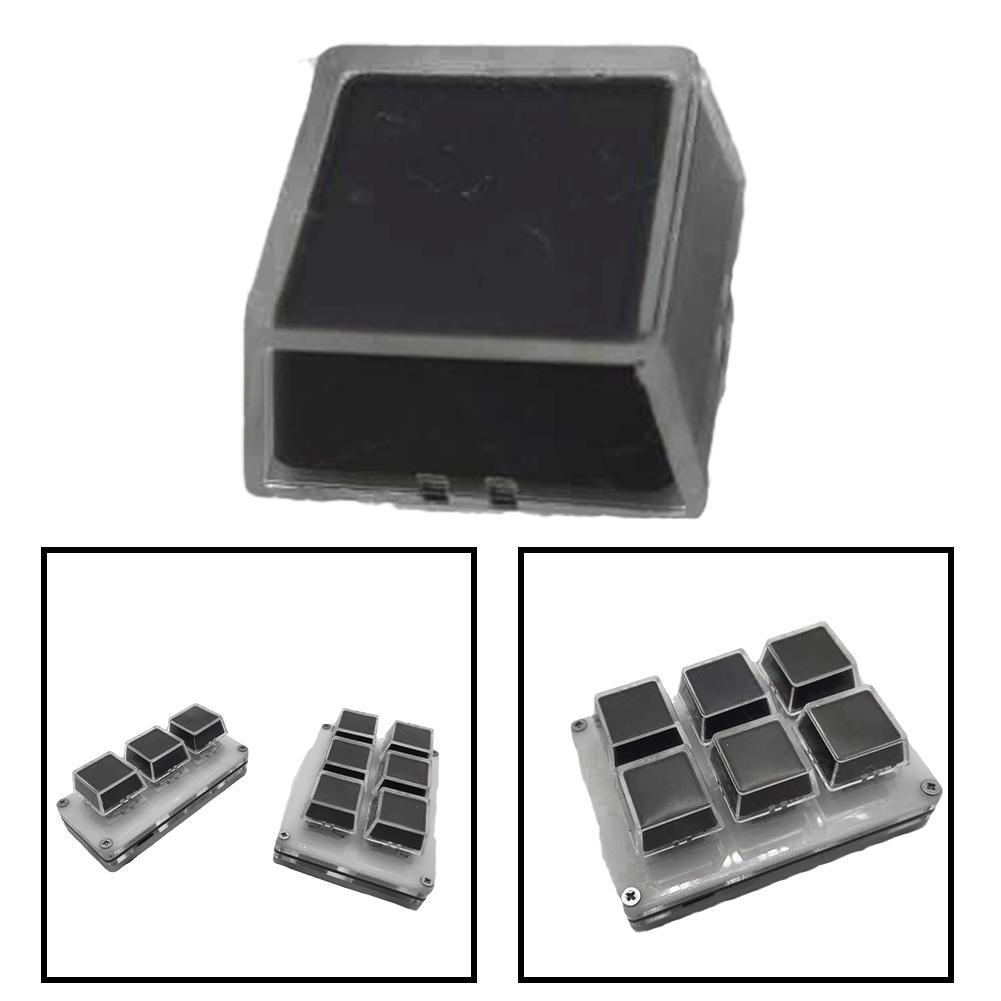 10Pcs/set Transparent Keycaps Double-layer Keycaps Removable Paper Clips Custom MX Switch Relegendable Keycap Shell Protection