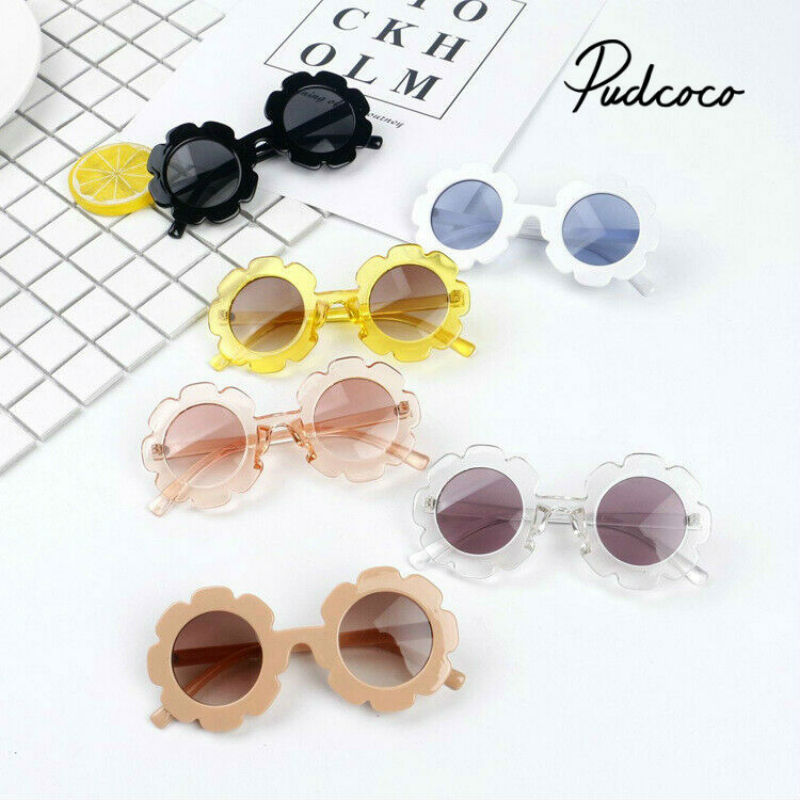 Pudcoco peuter zomer kinderen baby meisjes strand zonnebril kind baby zon buitenkleding zonnebloem bril kinderen