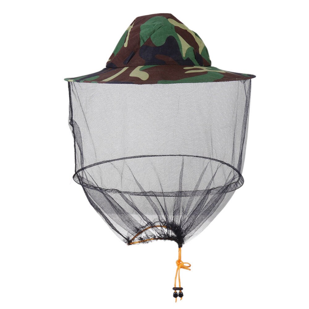 Camouflage Fishing Hat Bee Keeping Insects Mosquito Net ,Suitable for Anti wind, sand control and mosquito repelling