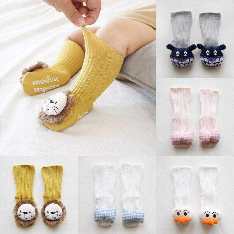 Meisje Peuter Baby Boy Anti Slip Sokken Kids Baby Kinderen Cartoon Sok Sokken