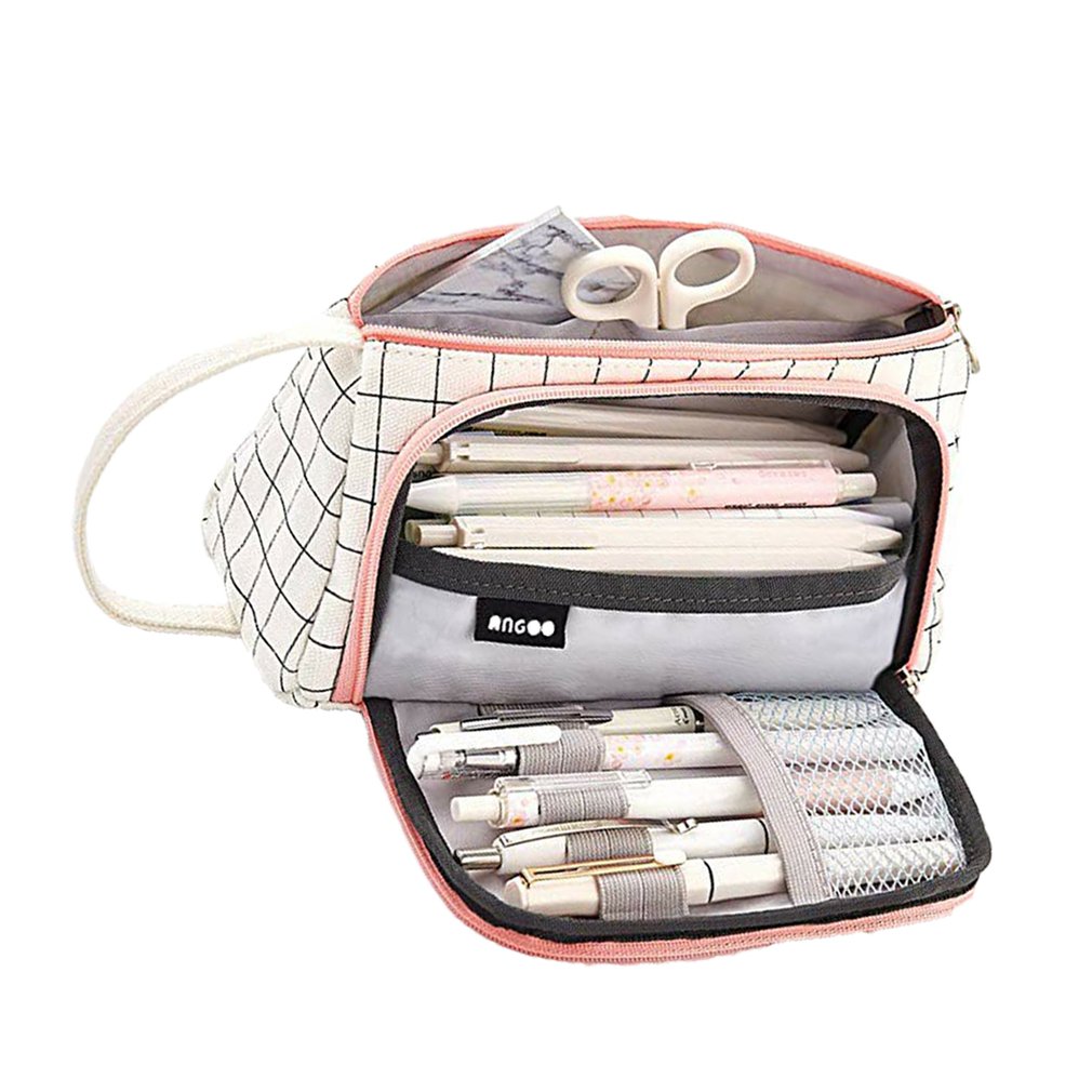 Super porte-crayon Kawaii grande capacité crayon école stylo étui fournitures crayon sac école boîte crayons poche papeterie: Default Title