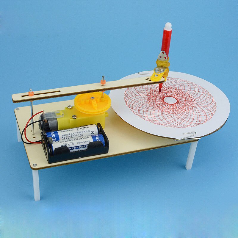 Puzzle de bricolage jouets de peinture solaire enfants, jouet de Graffiti à la main, Science Simple, outils d'expérimentation physique, traceur électrique, 1 pièce