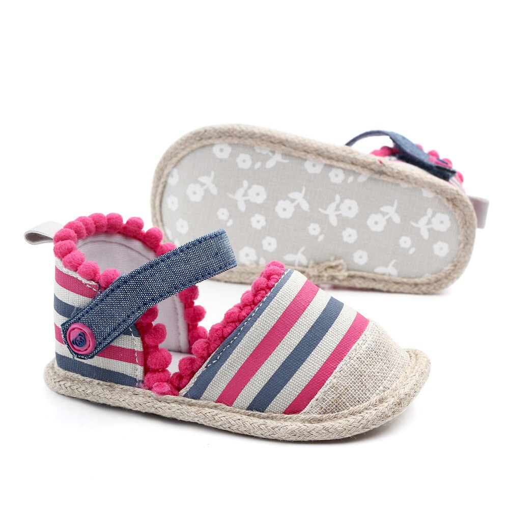 Lovely Baby Shoes Summer Soft Sole First Walkers Party Princess Girl Shoe Non-slip Infant Newborn Footwear Toddler Flats 1 Year