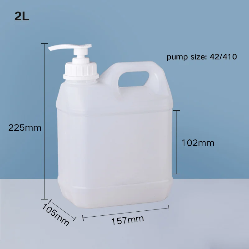 Secchio di plastica per uso alimentare da 2 litri secchio quadrato secchio per imballaggio di alcol sigillato con coperchio bottiglia a pressione di grande capacità: Colore rosa