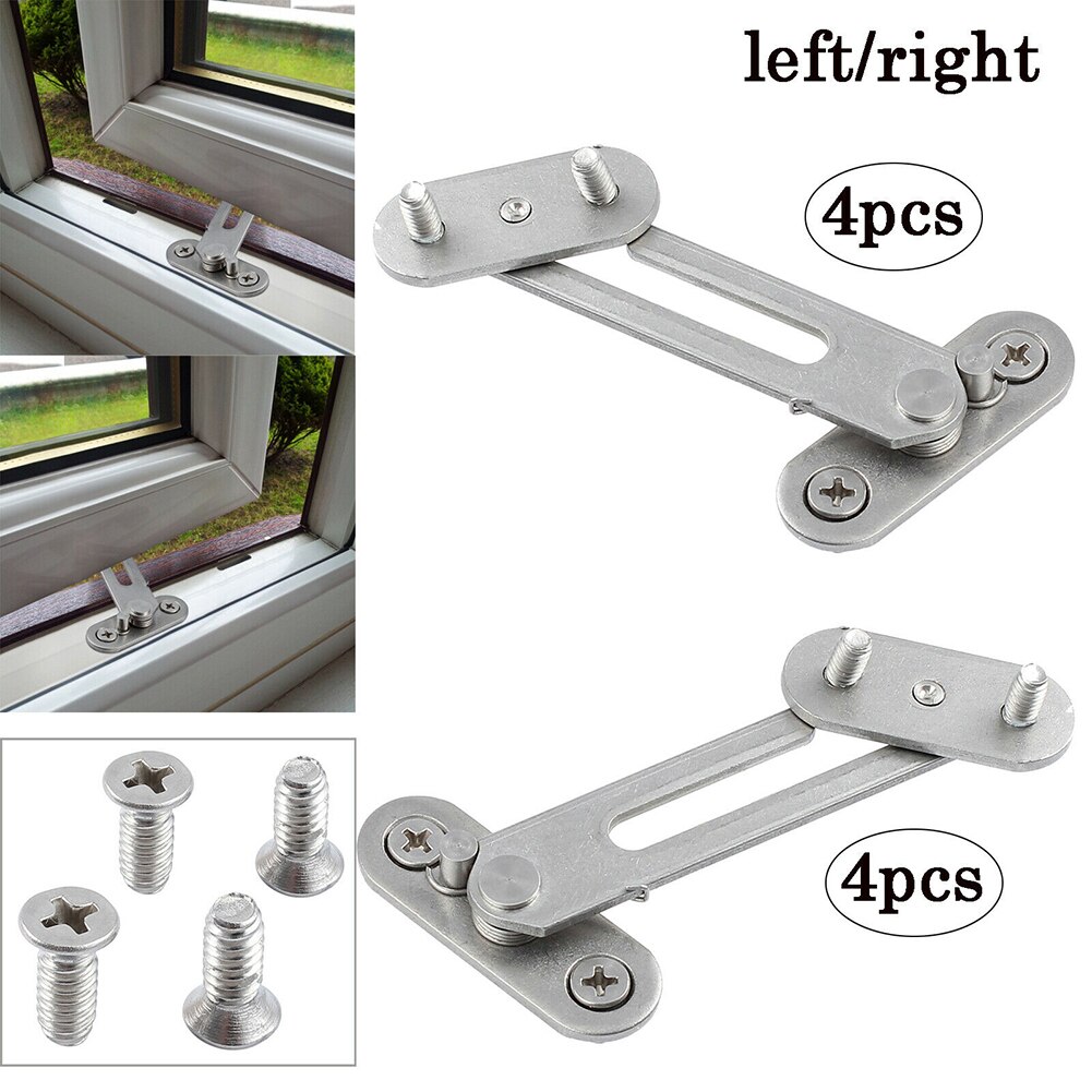 4X UPVC Window Restrictor Safety Catch Door Ventilator Child Baby Security Lock Window Restrictor Restrictor Cotswold