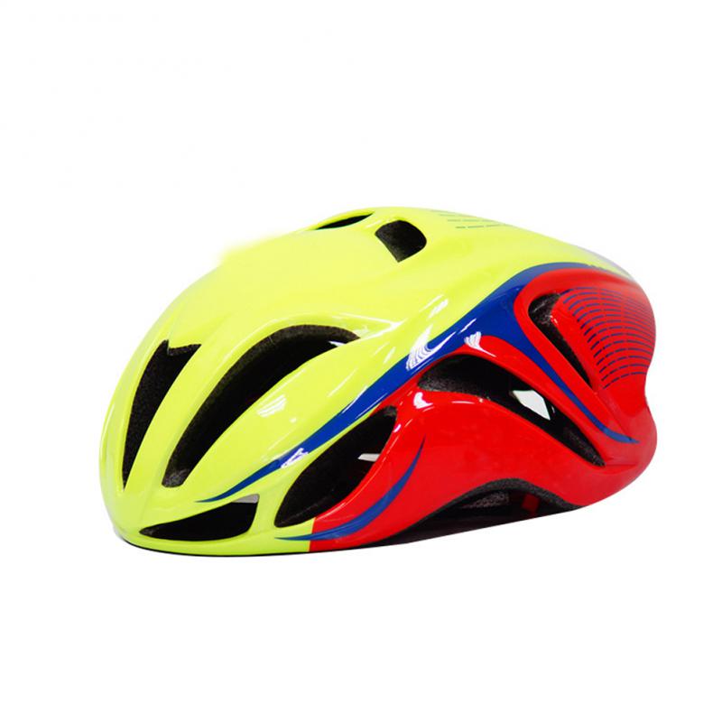 Ultraleicht Fahrrad Helme matt Schwarz Männer Frauen Fahrrad Helm Berg Rennrad Angeformten Radfahren Sicherheit Helme: gelb rot