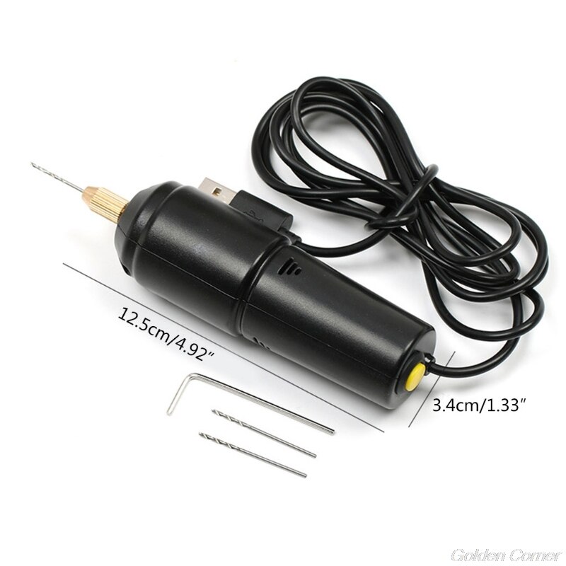 Ręczny mini wiertarka elektryczna robić perłowej żywicy epoksydowej biżuteria z żywicy zrobienie DIY narzędzia rzemieślnicze z drewna N19 20 Dropshipping