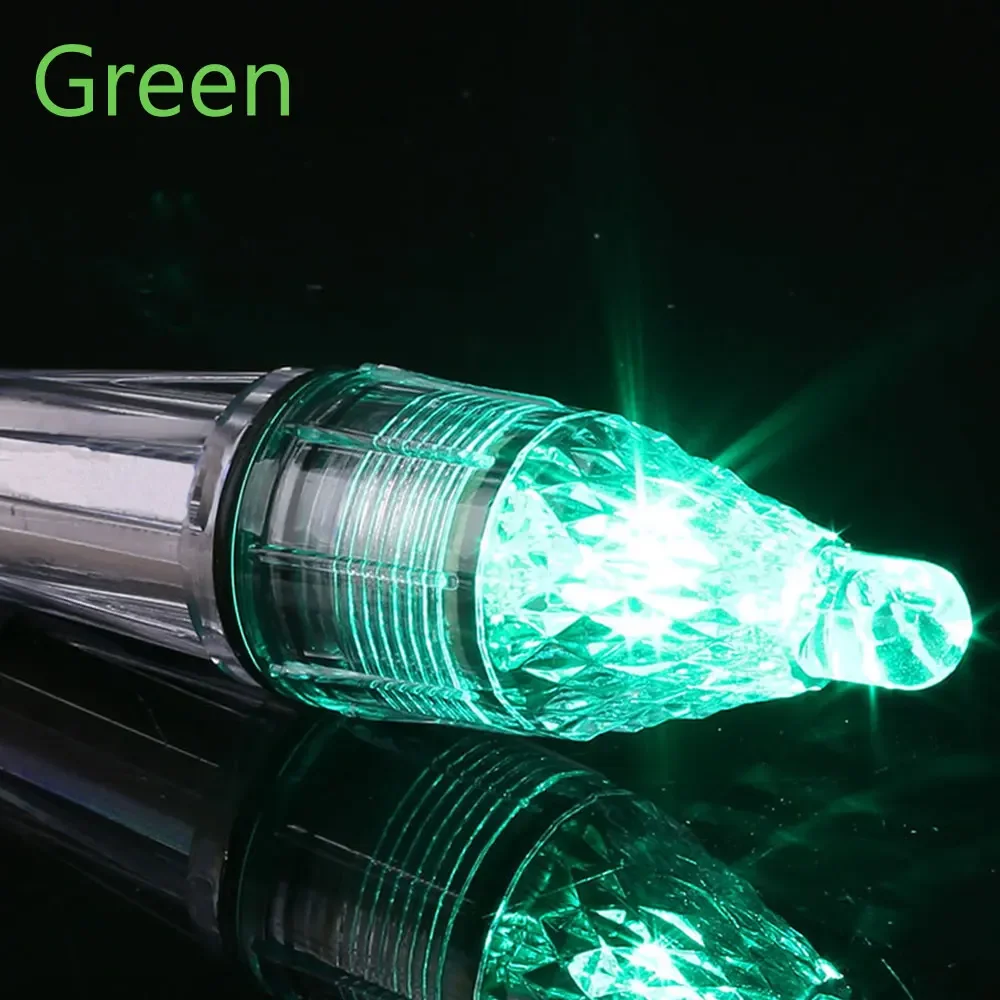Onderwater LED Lokken Licht 12/17 cm Waterdicht Vissen Licht Kleurrijke Flash LED Aas Lamp Vissen Gereedschap, zonder Batterij: green / 0-5W