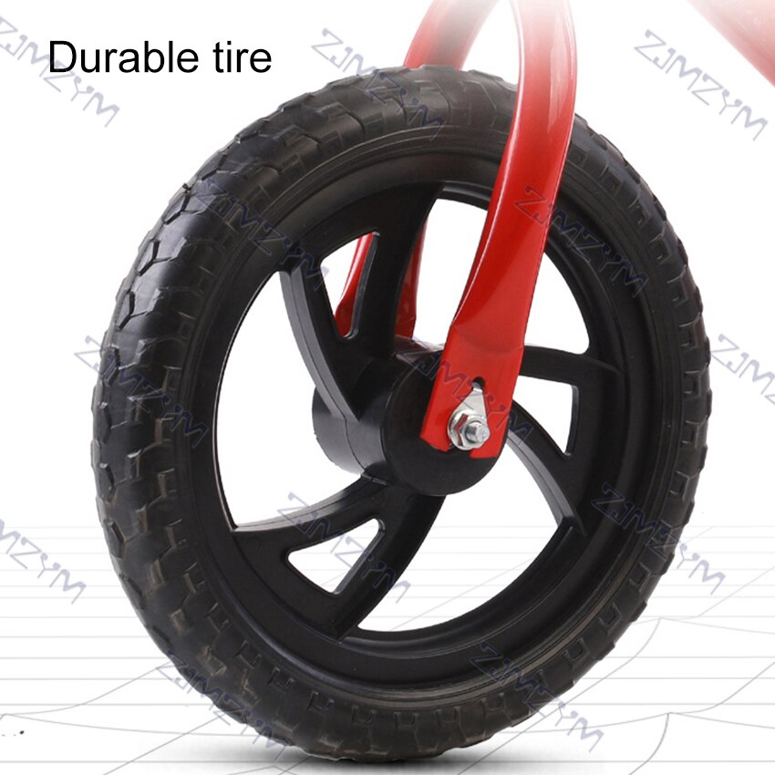 12-Inch Balance Bike for Children Kids Riding Bicycle Learning Walker with Adjustable Height 1-7 Years Old Boys Girls 70-120cm