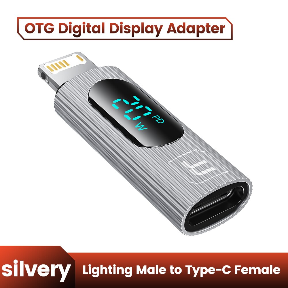 Toocki USB 2.0 wyświetlacz OTG Adapter PD 20W szybkie ładowanie błyskawicy męskie do typu C złącze żeńskie dla iPhone 15 14 13 konwerter: green