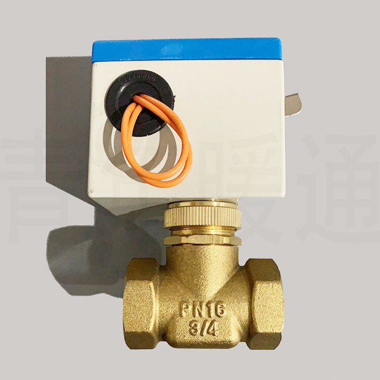Fan Coil Electric Valve DN20 DN25 Central Air Conditioning Two-way Valve Three-way Valve Electric Actuator