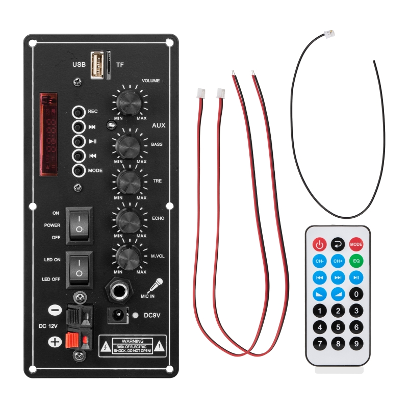 Forstærkerkort med Optisk Fiber 300W Hjemmebiograf Forstærkere Lyd Bluetooth AMP USB FM Radio TF Afspiller: Khaki