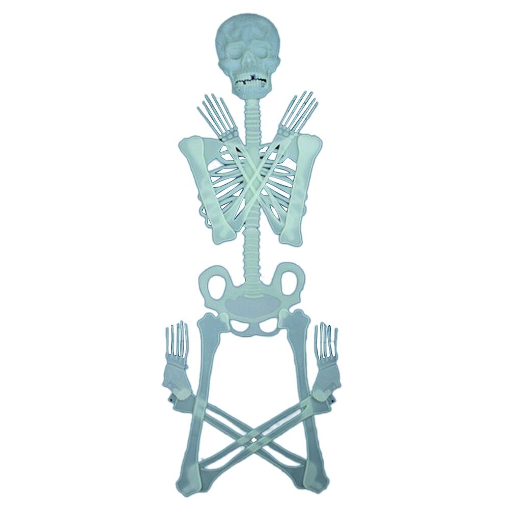 Halloween rekwisieten bar ktv horror scene decoratie benodigdheden lichtgevend skelet frame gloeiend skelet: 150cm