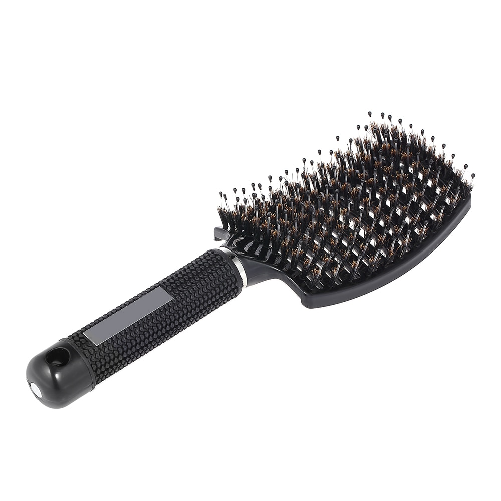 Original Abody Haar Pinsel Magie Haar Kamm Entwirren Haar Pinsel Detangle Läbenutzen Massage Kamm Frauen Verwicklung Friseur Salon: Schwarz